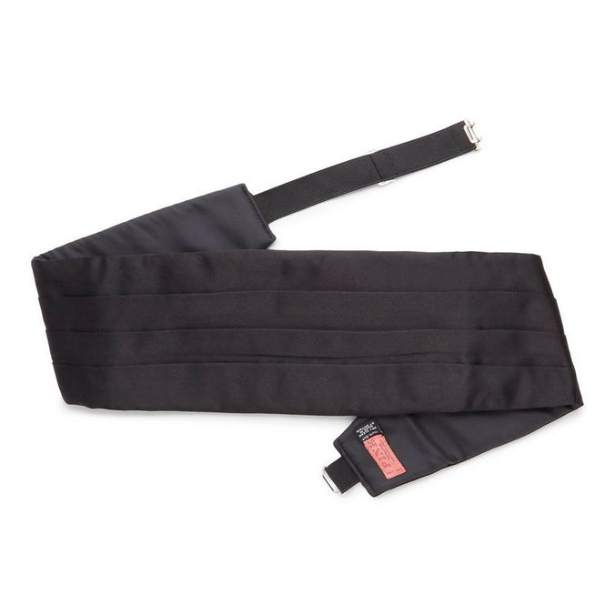 Black Silk Satin Cummerbund