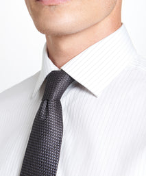 Grey Tonal Textured Woven Silk Tie