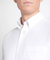 White Tailored Fit Smart Casual Button Down Weekend Oxford Shirt