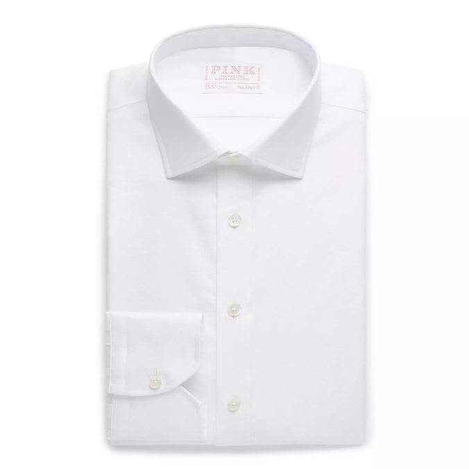 White Tailored Fit Royal Oxford Formal Shirt