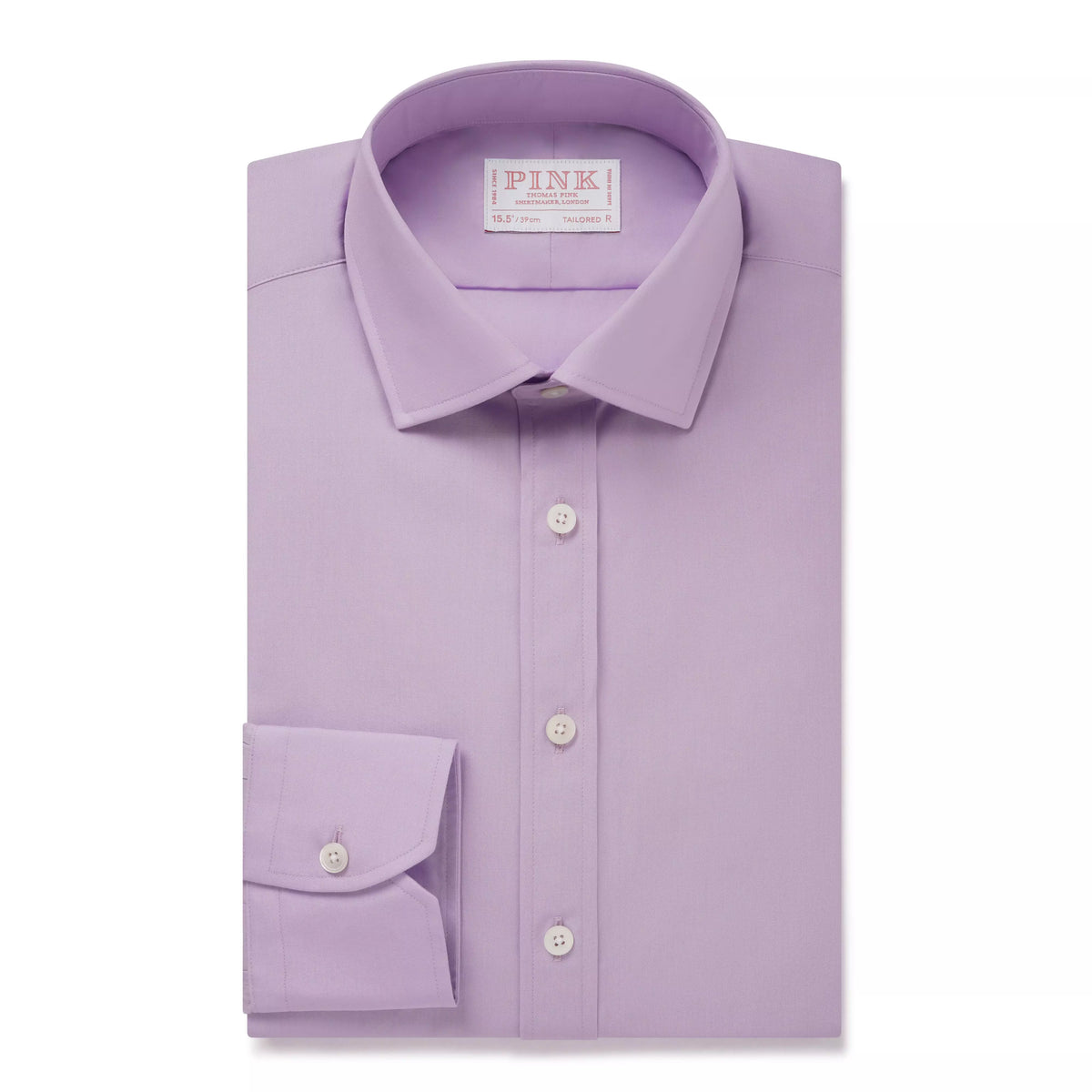 Purple Tailored Fit Cotton Poplin Formal Shirt