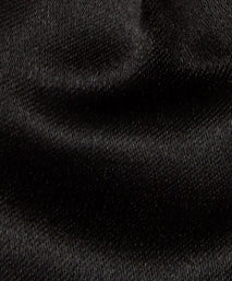 Black Silk Satin Bow Tie